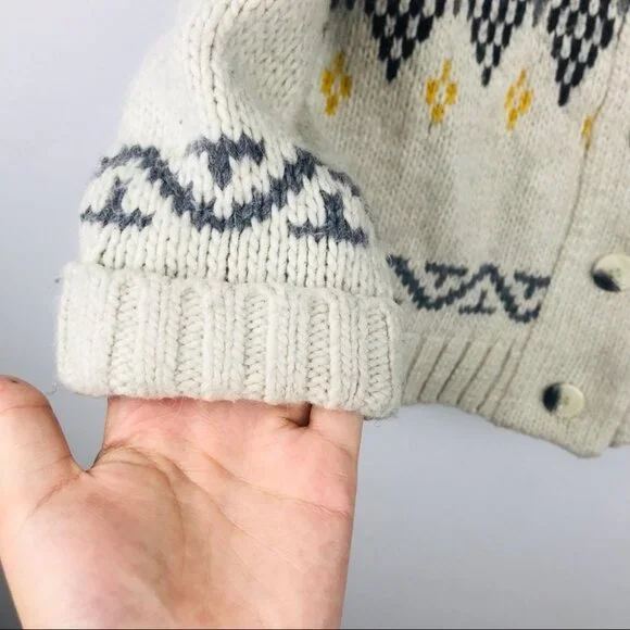 Topshop Wool Blend Knitted Oversized Button Up Sweater Cardigan  Women size 6 - Picture 9 of 16